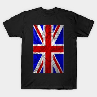 Wrinkled Union Jack Flag T-Shirt